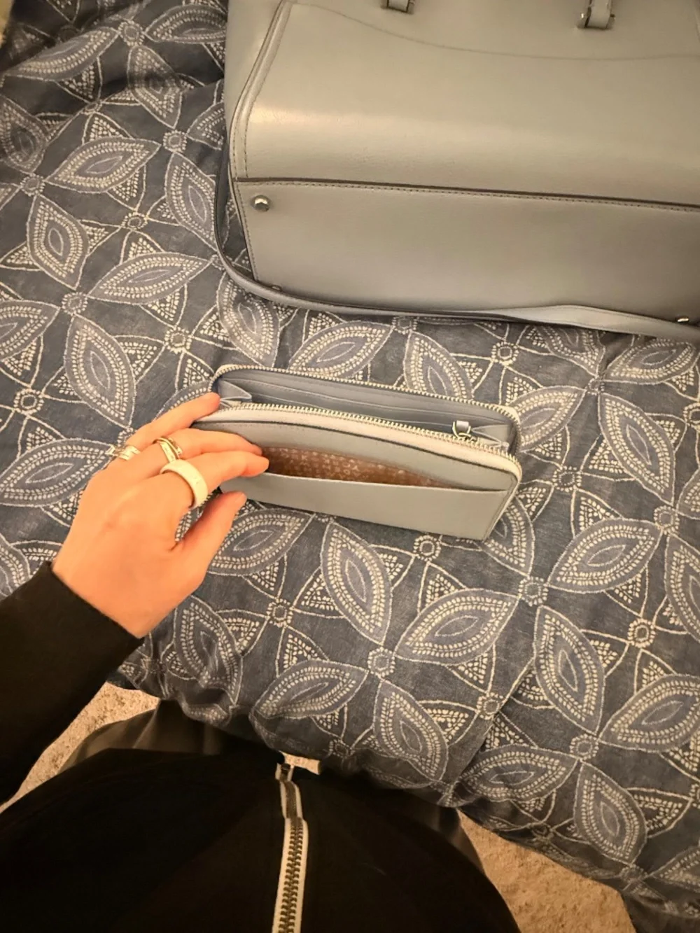 Kate Spade Tiffany blue purse and matching wallet